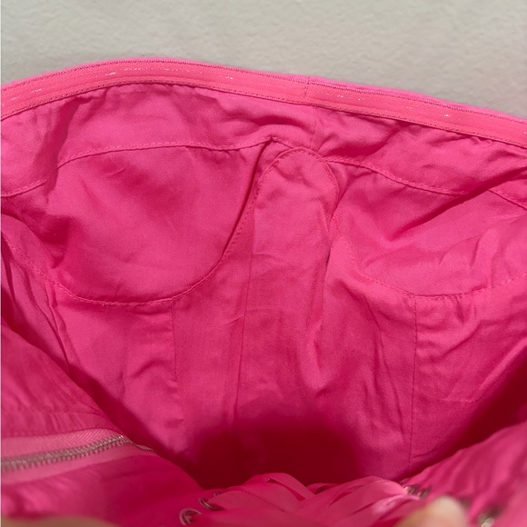 NWT Mew Mews Birtin Strapless Flower Mini Dress In Pink Size M - Picture 11 of 11